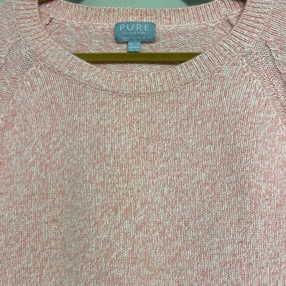 Pure Collection Women’s Sweater Size 14/16 100% Cashmere Luxury Barbiecore Soft - Picture 4 of 8